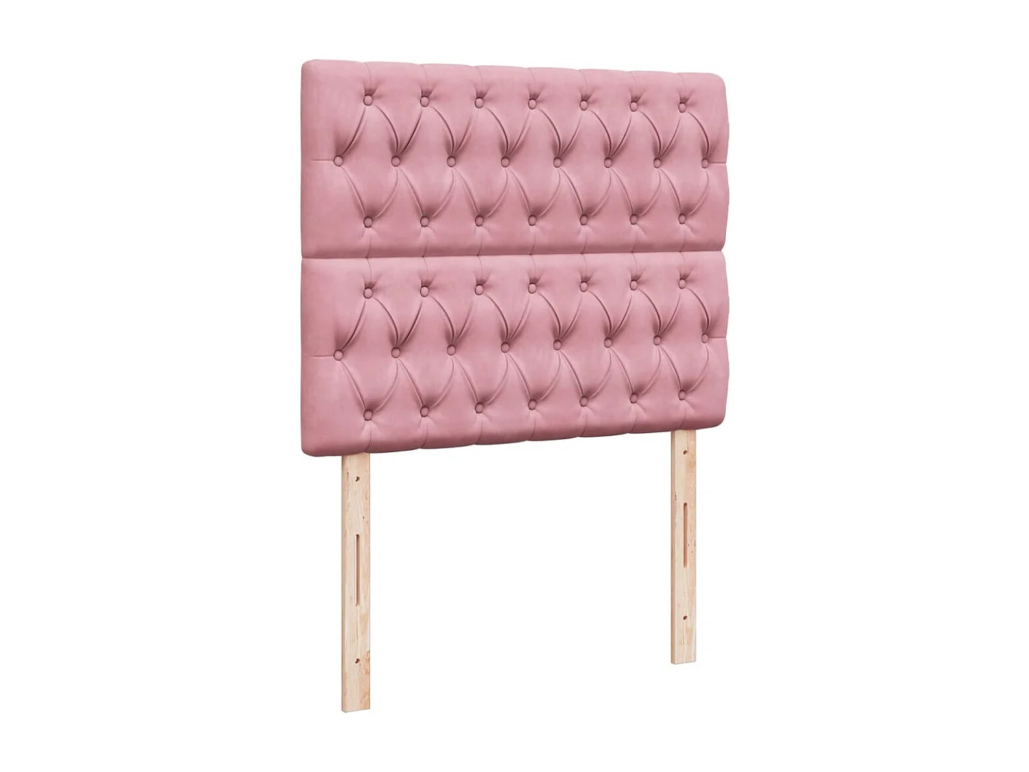 Boxspring met matras fluweel roze 120x190 cm