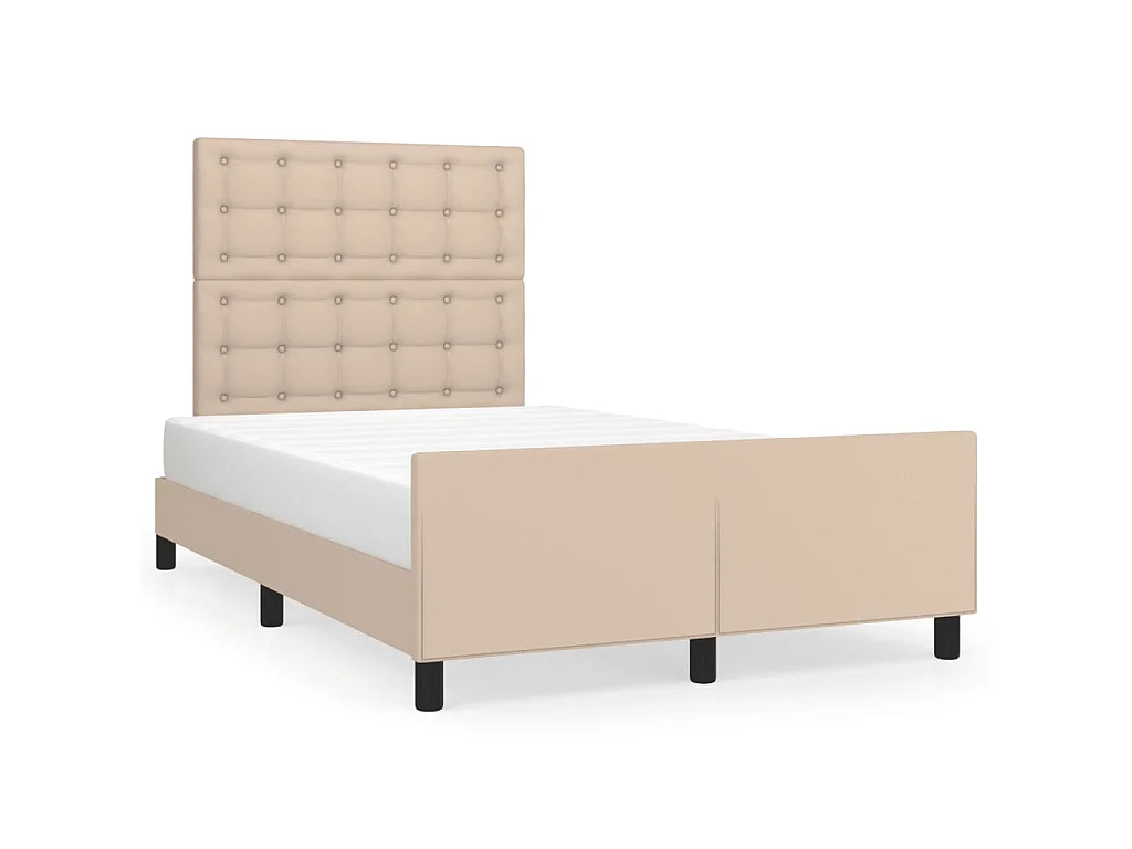 Giroletto senza Materasso Cappuccino 120x190 cm in Similpelle