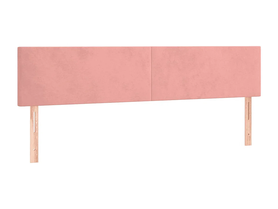 Cadre de lit sans matelas rose 120x190 cm velours