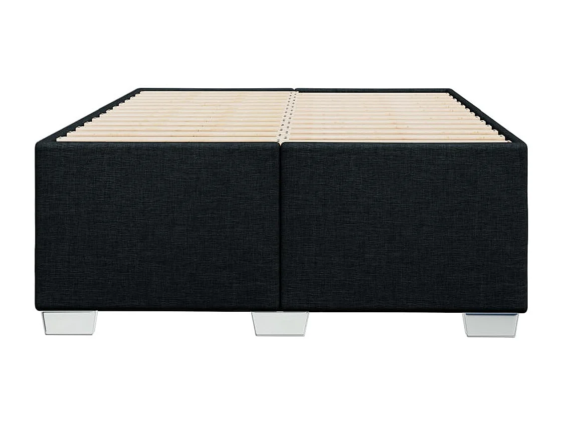 Bettgestell ohne Matratze Schwarz 120x190 cm Stoff