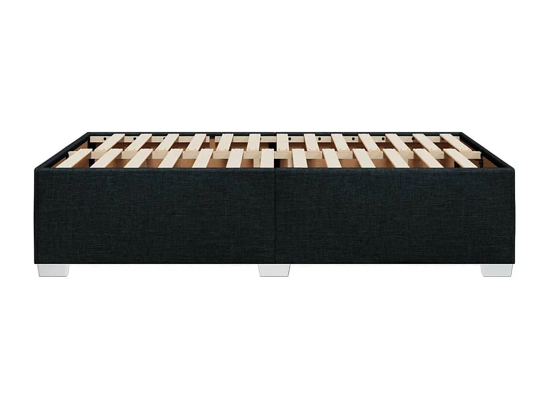 Bettgestell ohne Matratze Schwarz 120x190 cm Stoff