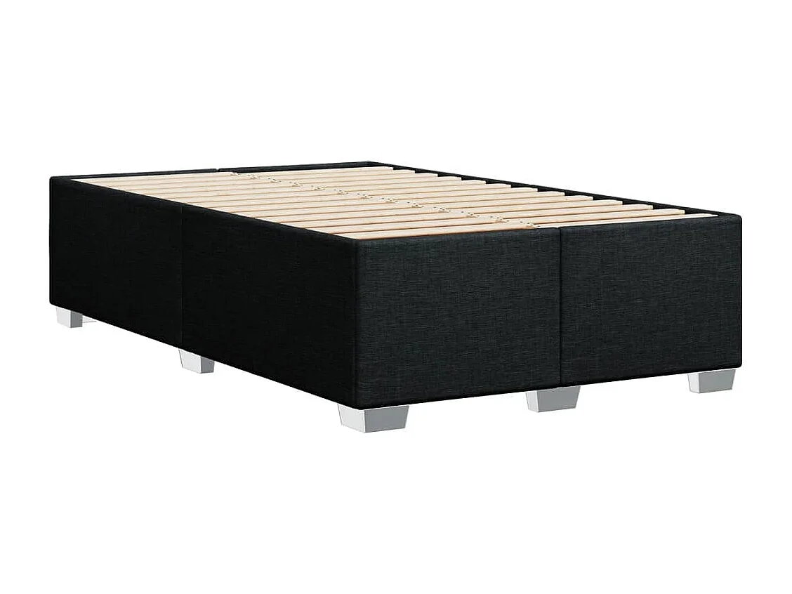 Bettgestell ohne Matratze Schwarz 120x190 cm Stoff