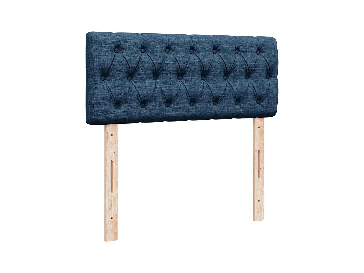 Boxspringbett mit Matratze Blau 120x200 cm Stoff