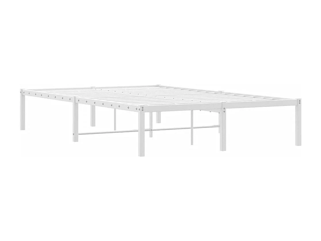 Bettgestell Metall Weiß 120x190 cm