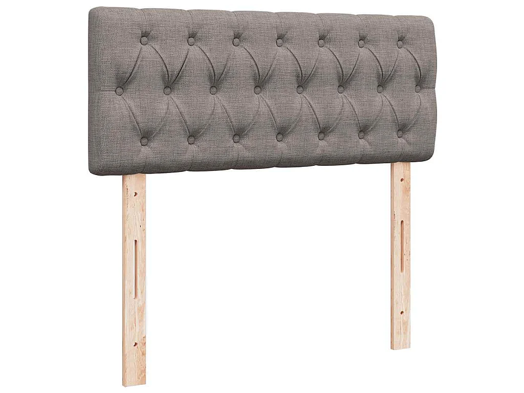 Sommier à lattes de lit avec matelas taupe 120x190 cm tissu