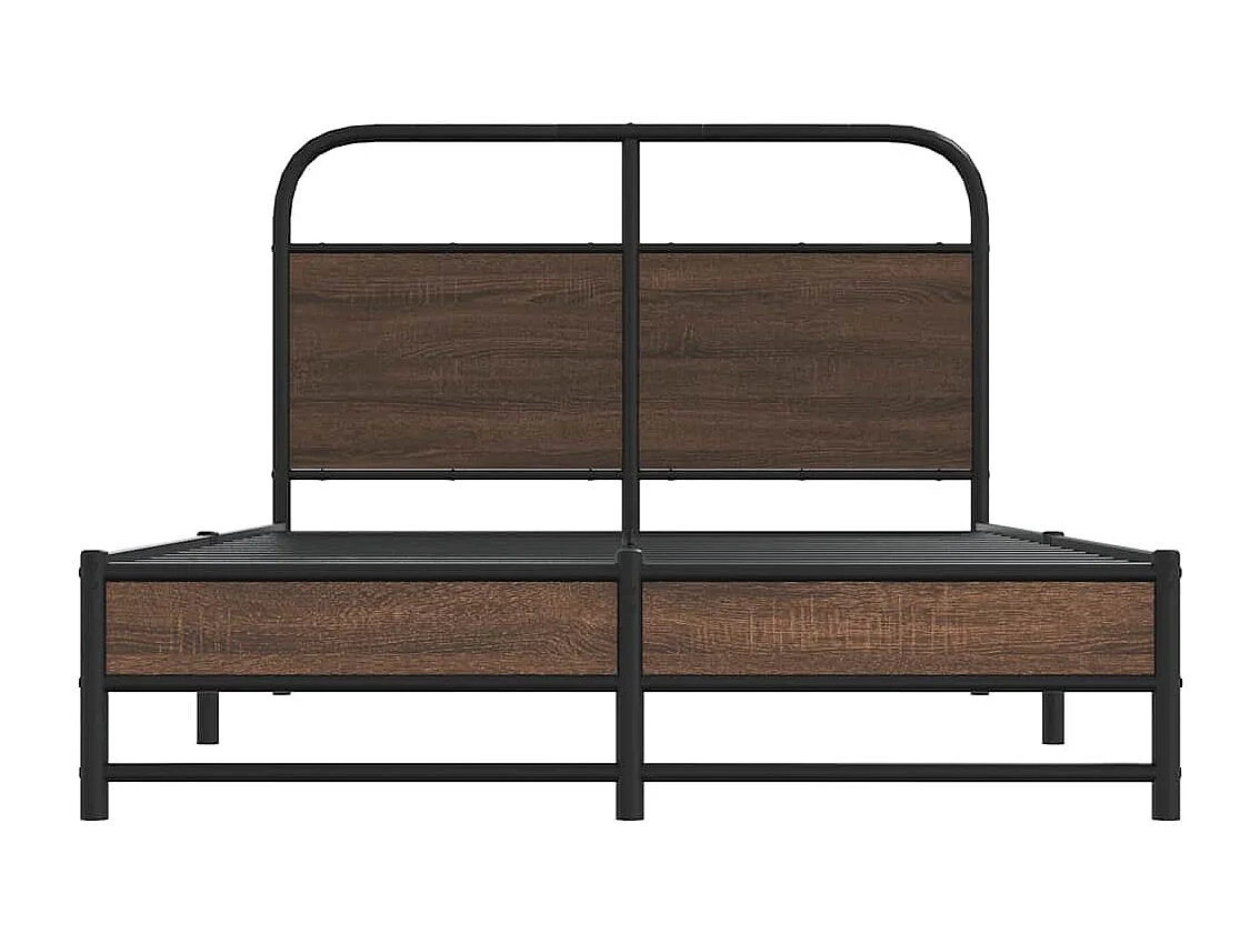 Cadre de lit sans matelas 120x190 cm chêne marron