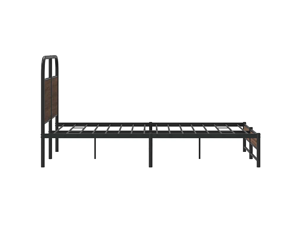 Cadre de lit sans matelas 120x190 cm chêne marron
