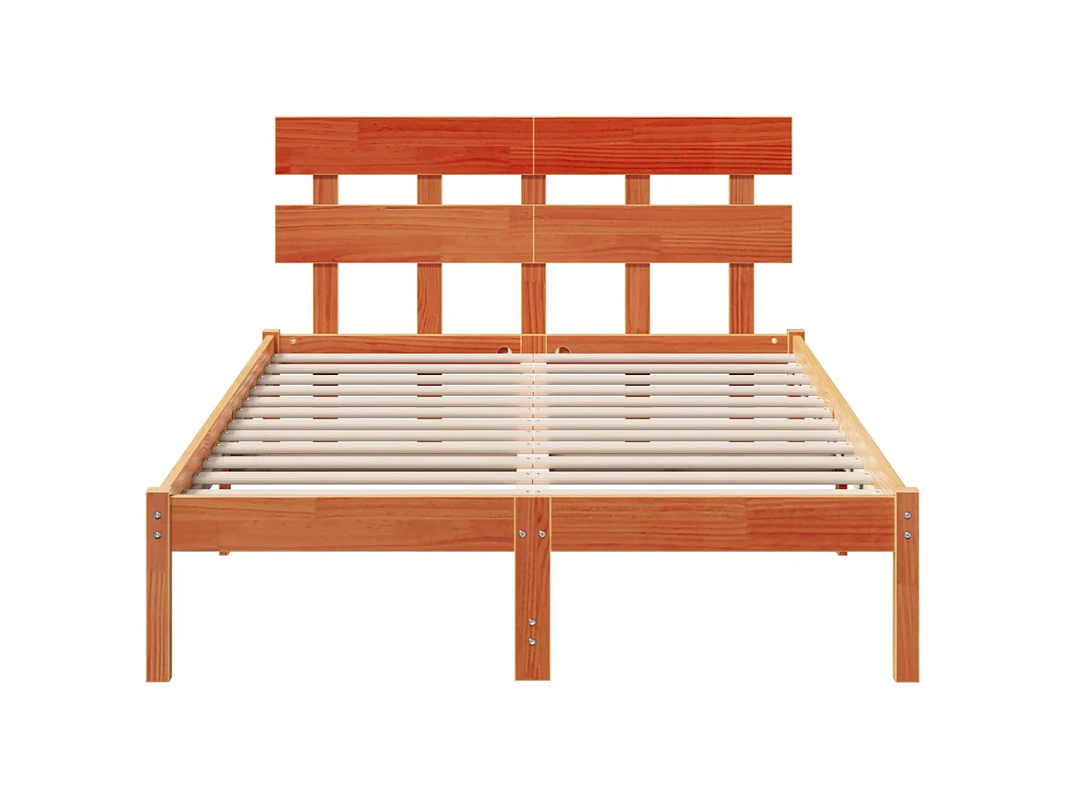Cadre de lit Marron 120 x 200 cm Bois de pin massif