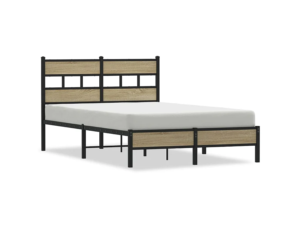 Bedframe zonder matras hout sonoma eikenkleurig 120x190 cm