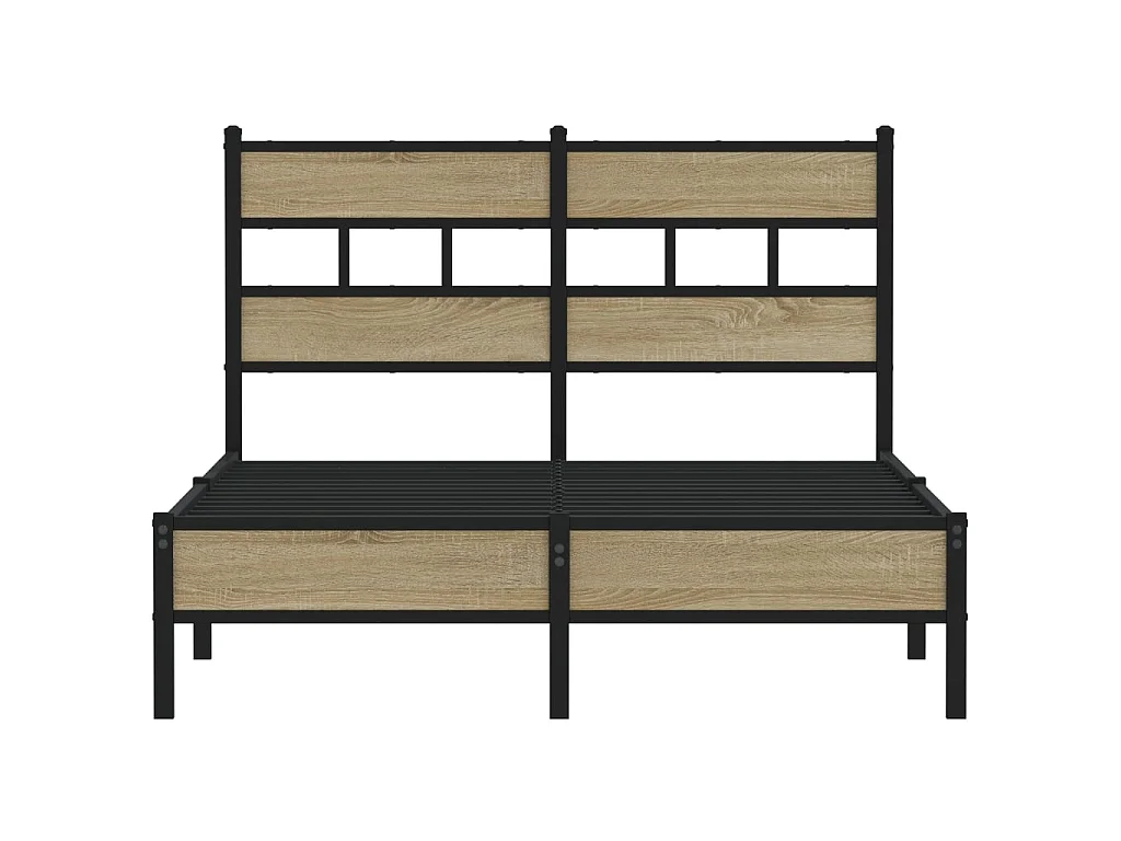Bedframe zonder matras hout sonoma eikenkleurig 120x190 cm