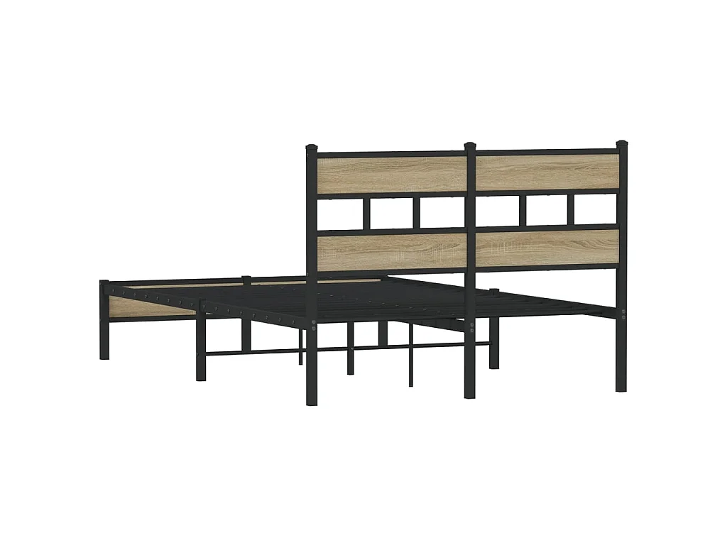 Bedframe zonder matras hout sonoma eikenkleurig 120x190 cm