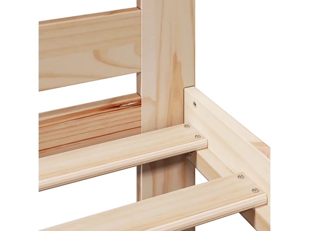 Letto senza Materasso 120x190 cm in Legno Massello di Pino