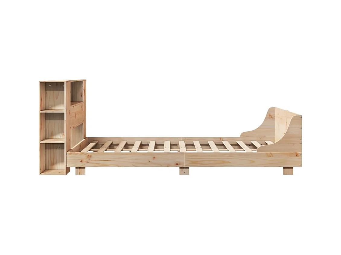 Cadre de lit sans matelas 120x190 cm bois de pin massif