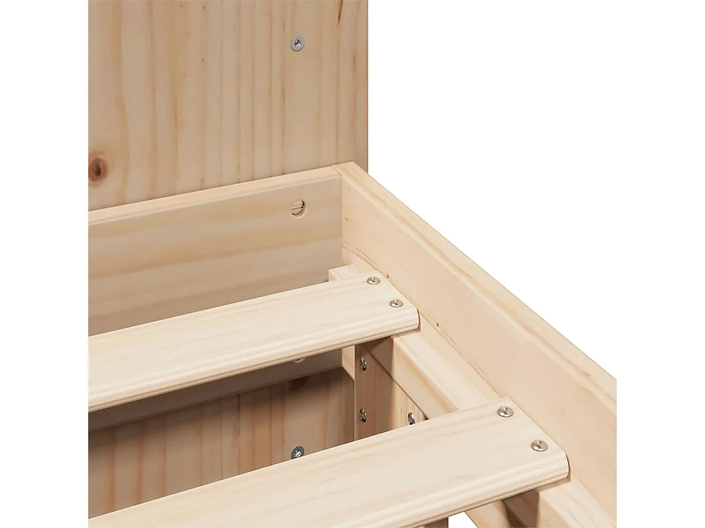 Cadre de lit sans matelas 120x190 cm bois de pin massif