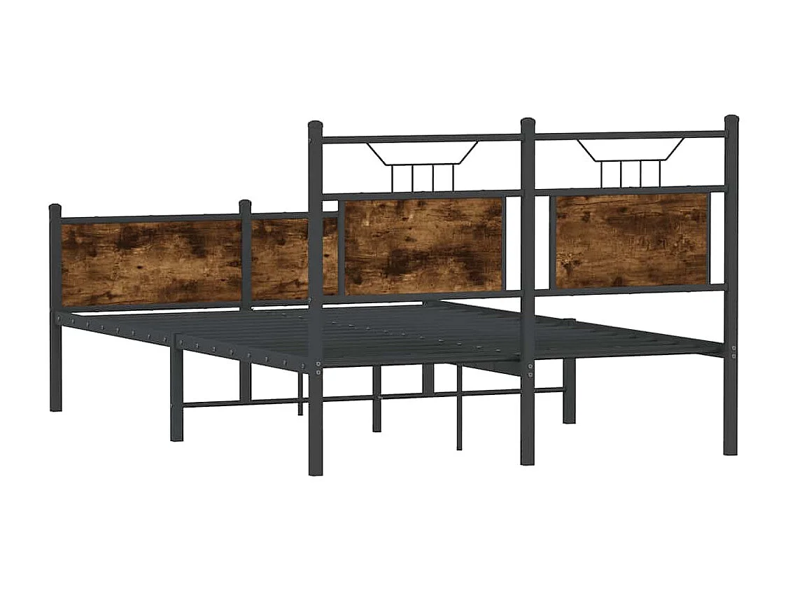 Giroletto senza Materasso Rovere Fumo 120x190 cm in Truciolato