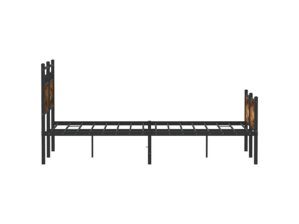 Bedframe zonder matras hout gerookt eikenkleurig 120x190 cm