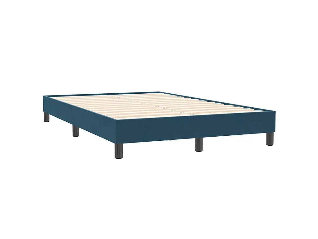 Bedframe zonder matras 120x210 cm fluweel donkerblauw