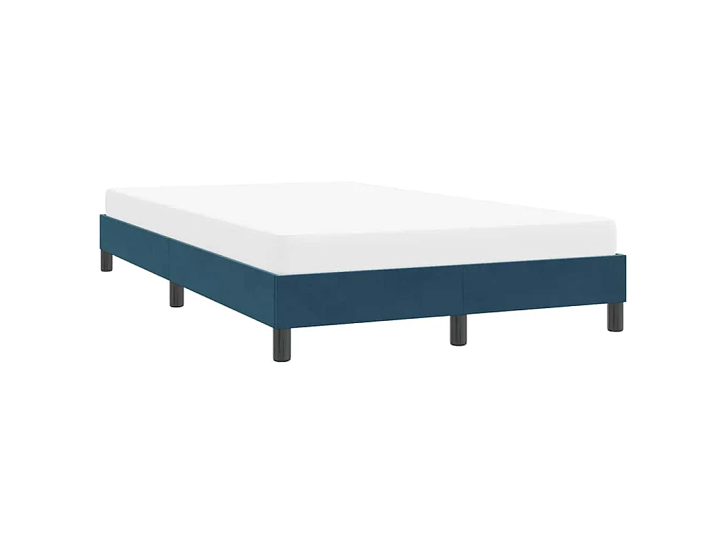 Bedframe zonder matras 120x210 cm fluweel donkerblauw