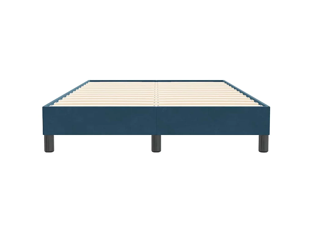 Bedframe zonder matras 120x210 cm fluweel donkerblauw