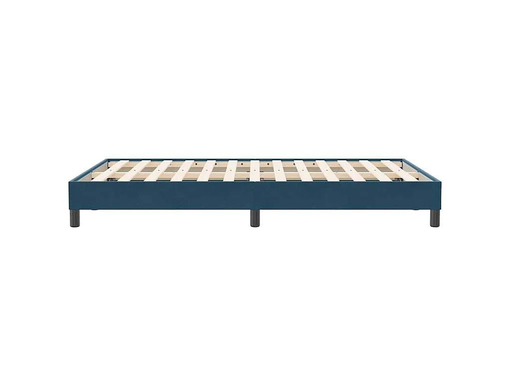 Bedframe zonder matras 120x210 cm fluweel donkerblauw