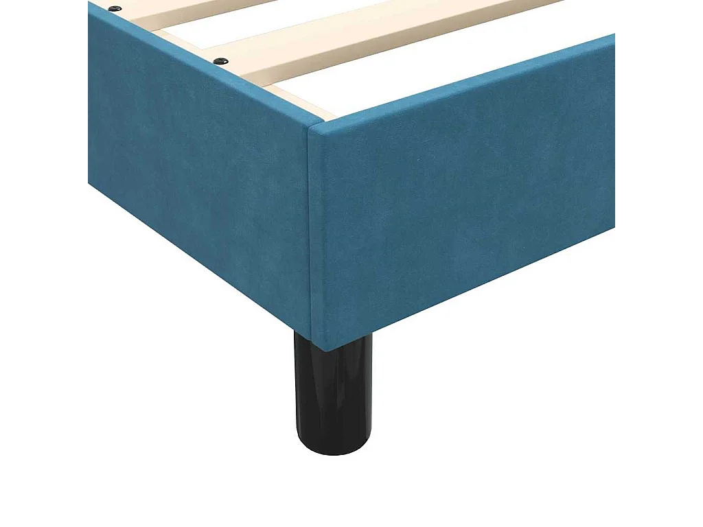 Bedframe zonder matras 120x210 cm fluweel donkerblauw