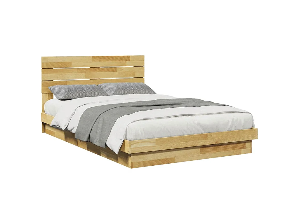 Estructura de cama con cabecero sin colchón 120x200 cm
