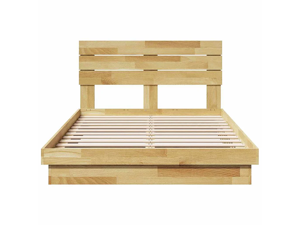 Estructura de cama con cabecero sin colchón 120x200 cm