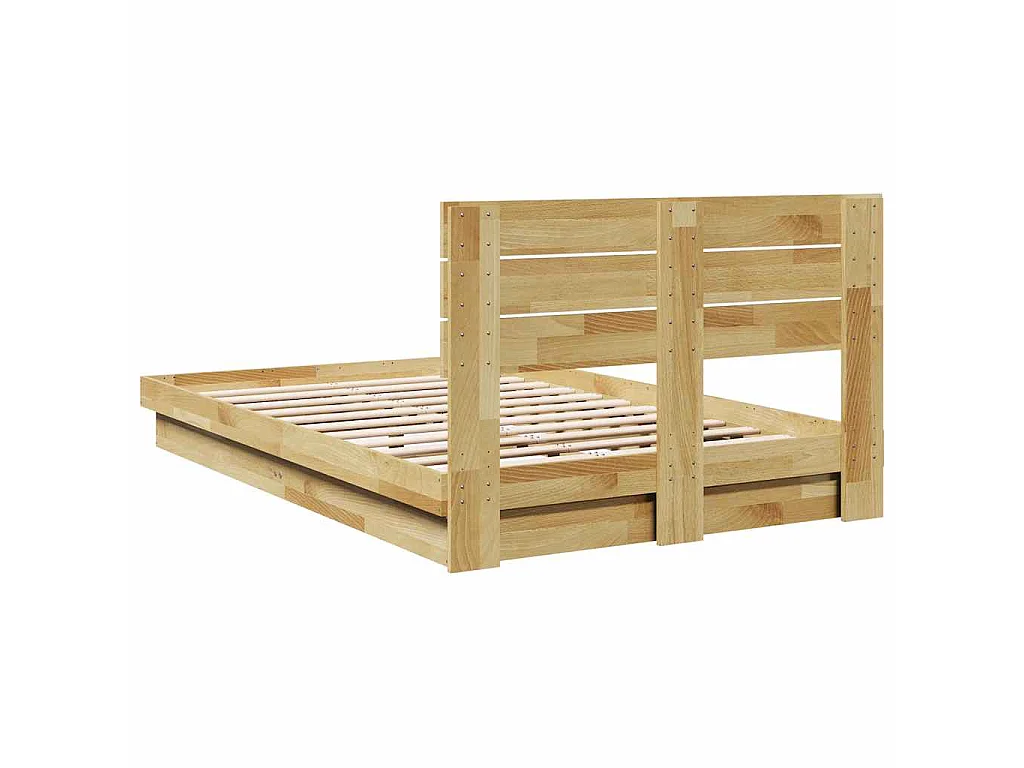 Estructura de cama con cabecero sin colchón 120x200 cm