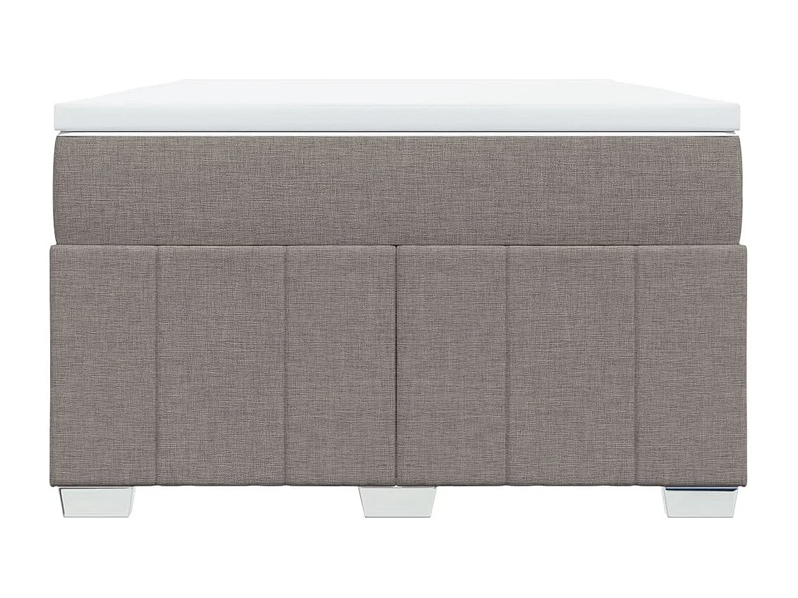 Boxspringbett mit Matratze Taupe 120x200 cm Stoff