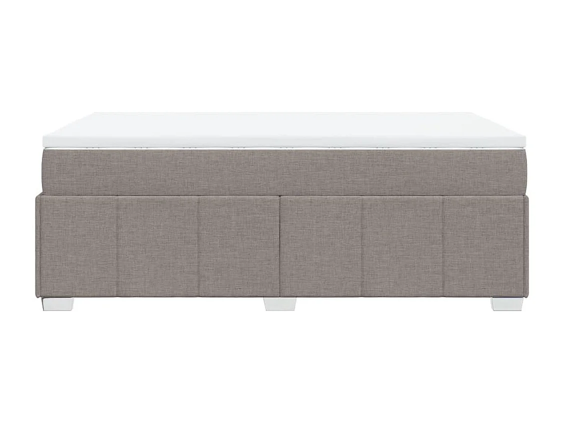 Boxspringbett mit Matratze Taupe 120x200 cm Stoff