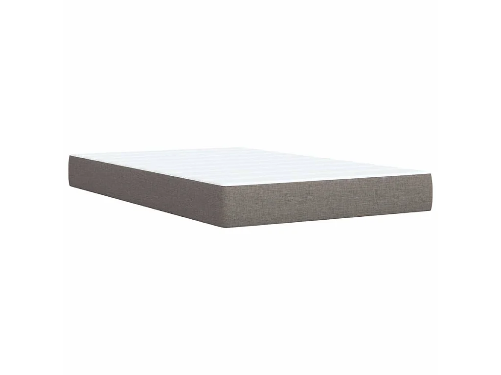 Boxspring met matras stof taupe 120x190 cm