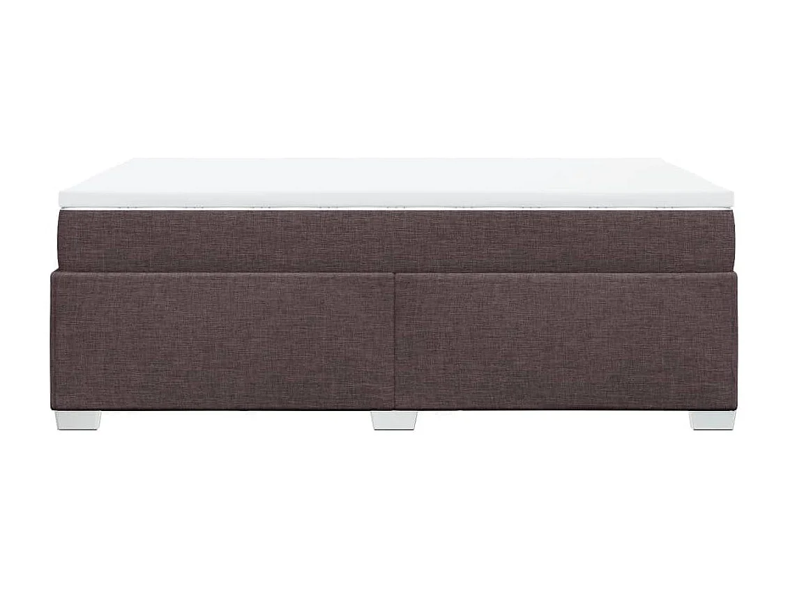 Sommier à lattes de lit avec matelas Marron foncé 120x200 cm