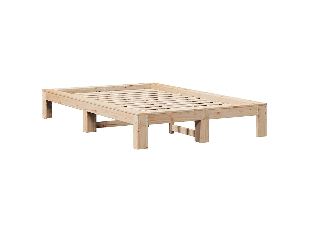Cadre de lit sans matelas 120x190 cm bois de pin massif