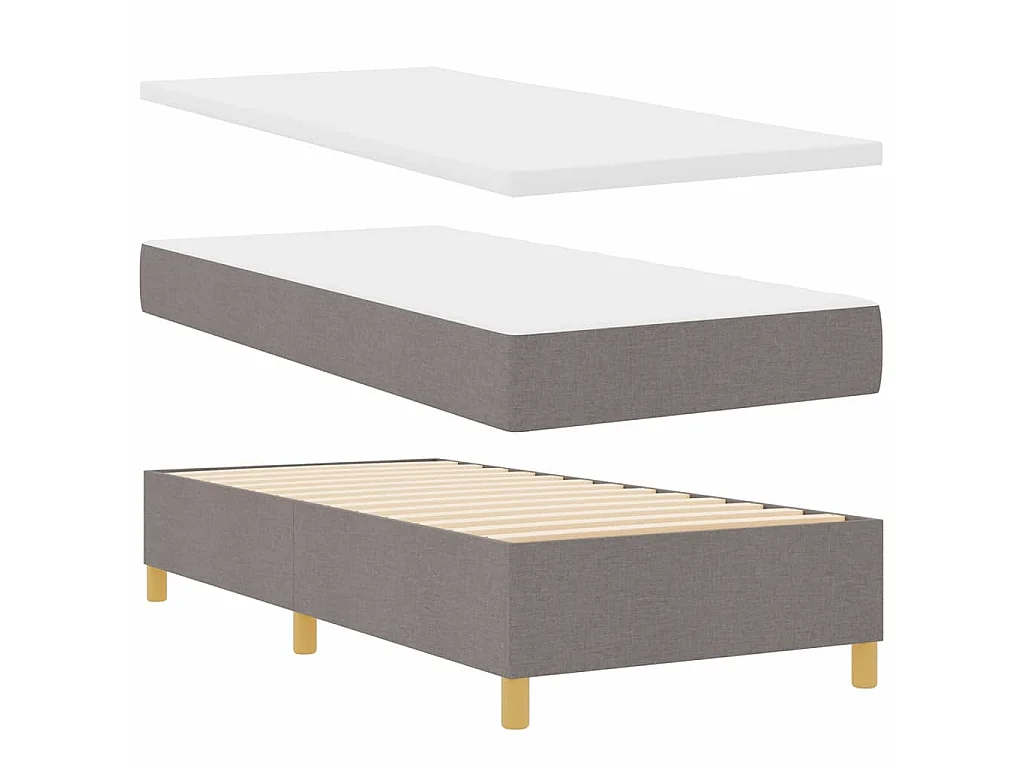 Letto a molle con materasso Talpa 100 x 200 cm Tessuto