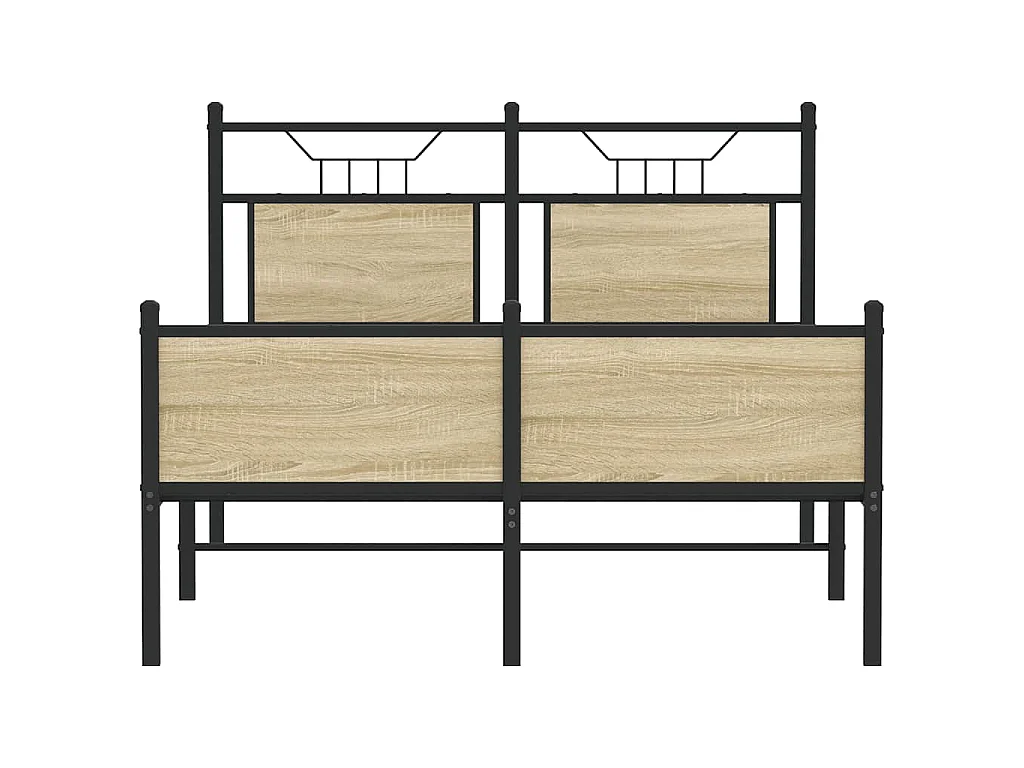 Bedframe zonder matras hout sonoma eikenkleurig 120x200 cm
