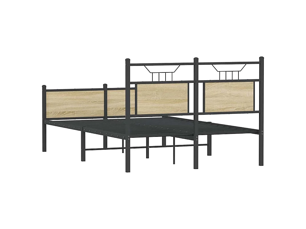 Bedframe zonder matras hout sonoma eikenkleurig 120x200 cm