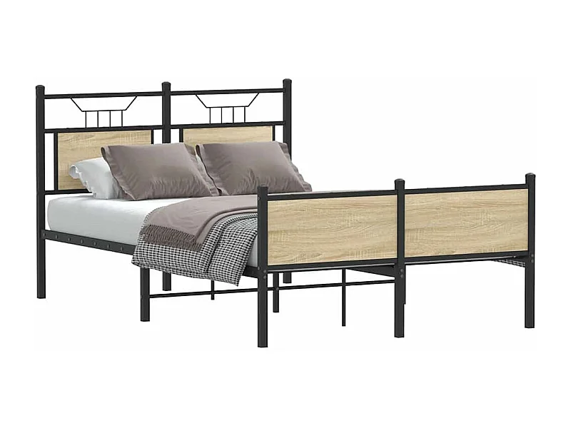 Bedframe zonder matras hout sonoma eikenkleurig 120x200 cm
