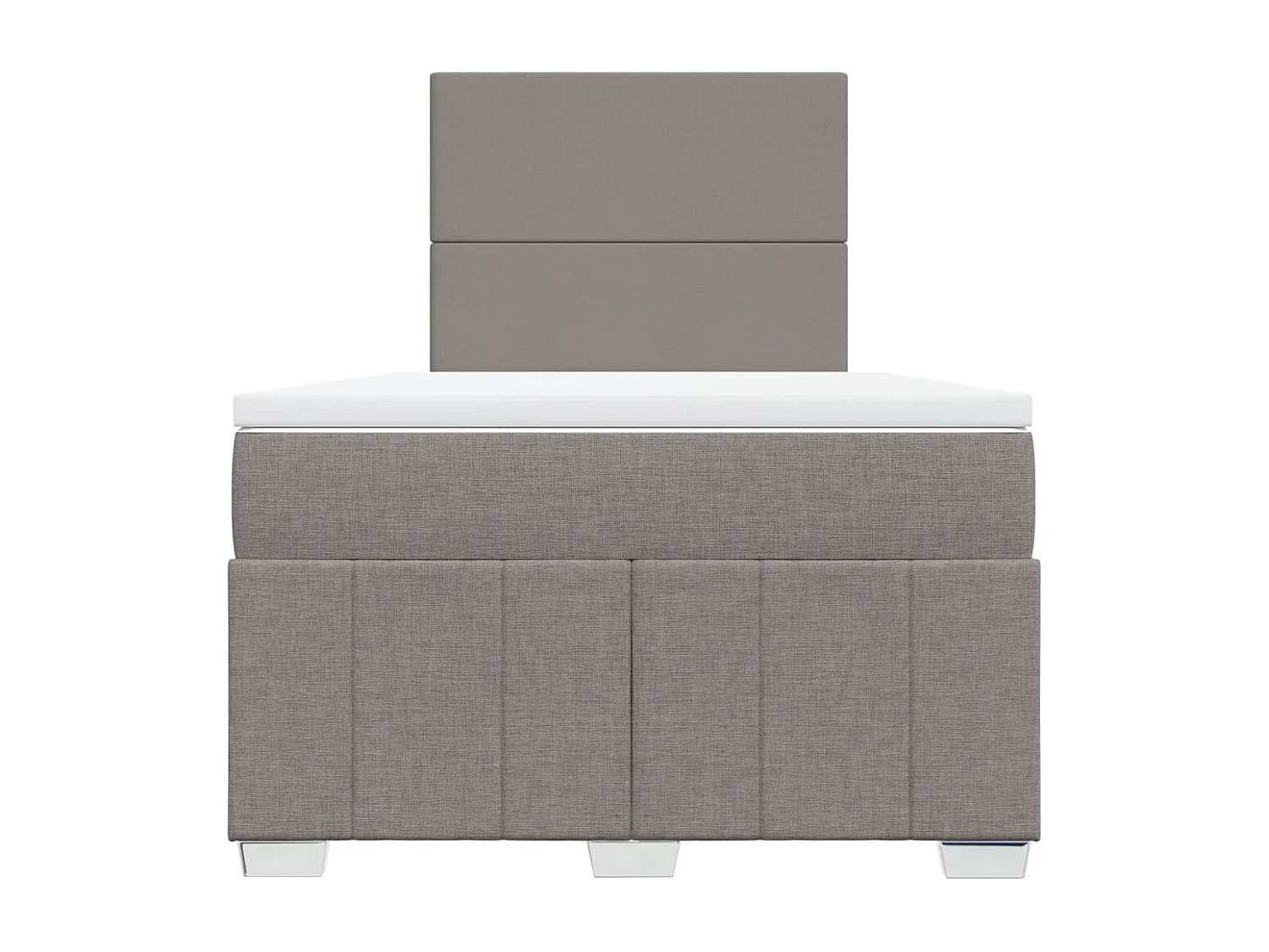 Boxspringbett mit Matratze Taupe 120x190 cm Stoff