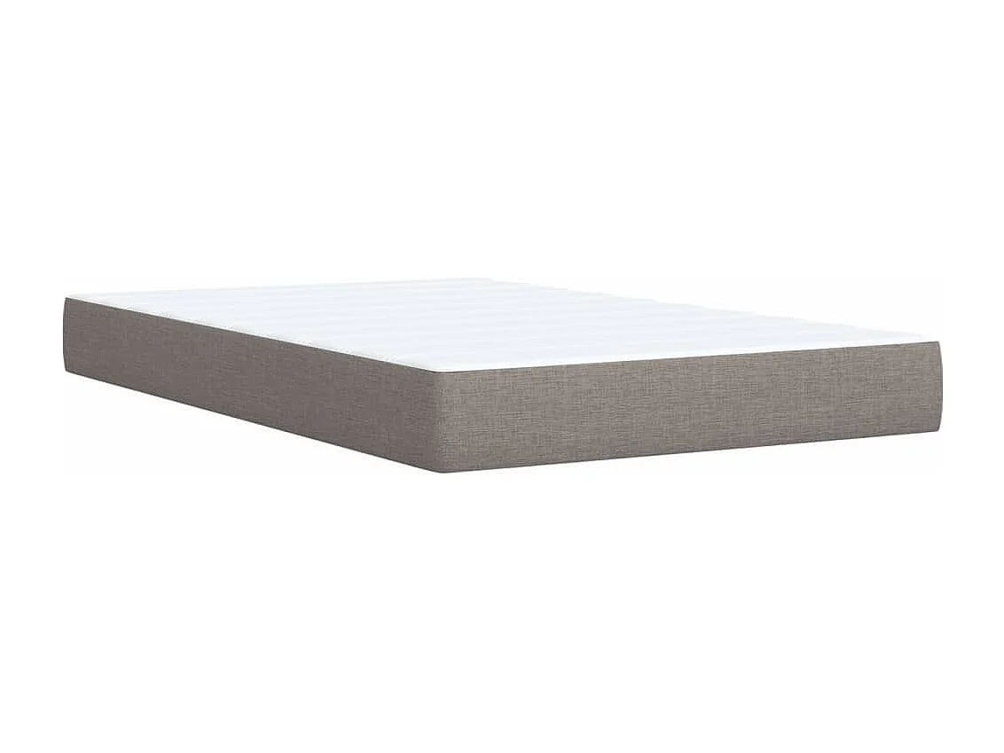 Boxspringbett mit Matratze Taupe 120x190 cm Stoff