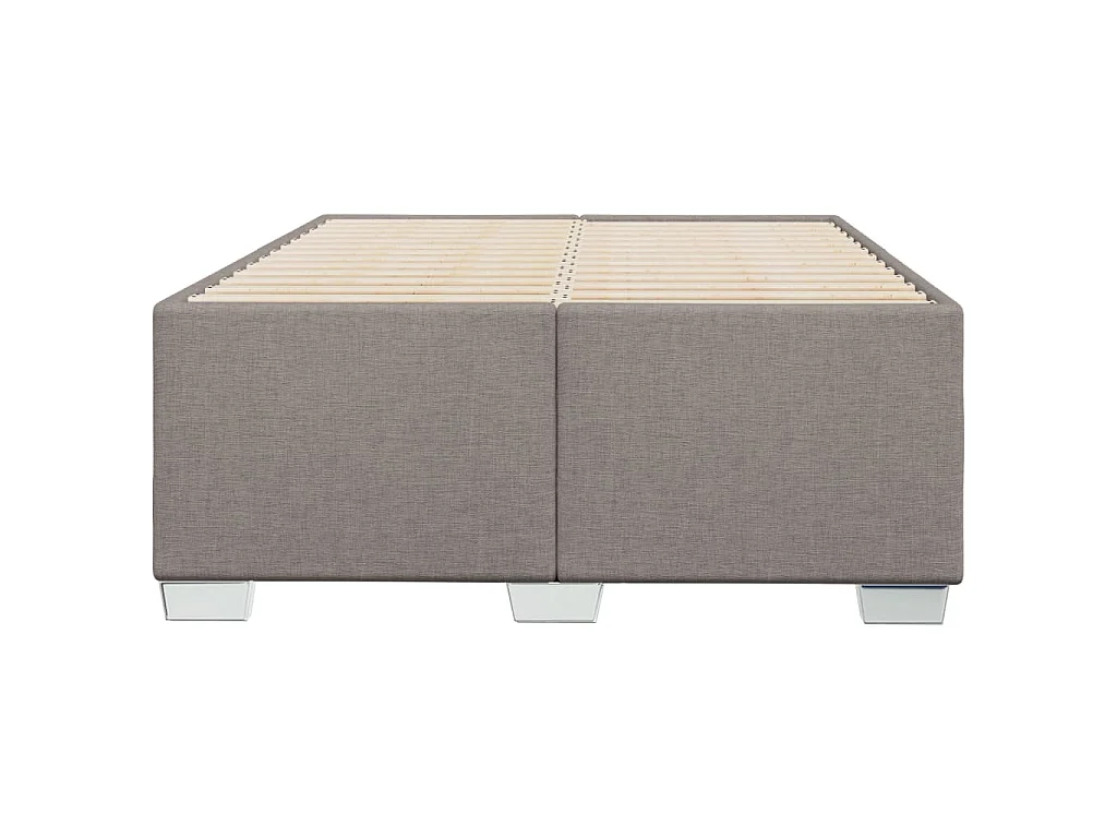 Bettgestell ohne Matratze Taupe 120x200 cm Stoff