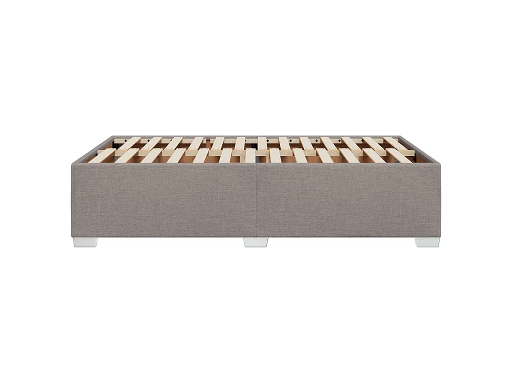Bettgestell ohne Matratze Taupe 120x200 cm Stoff