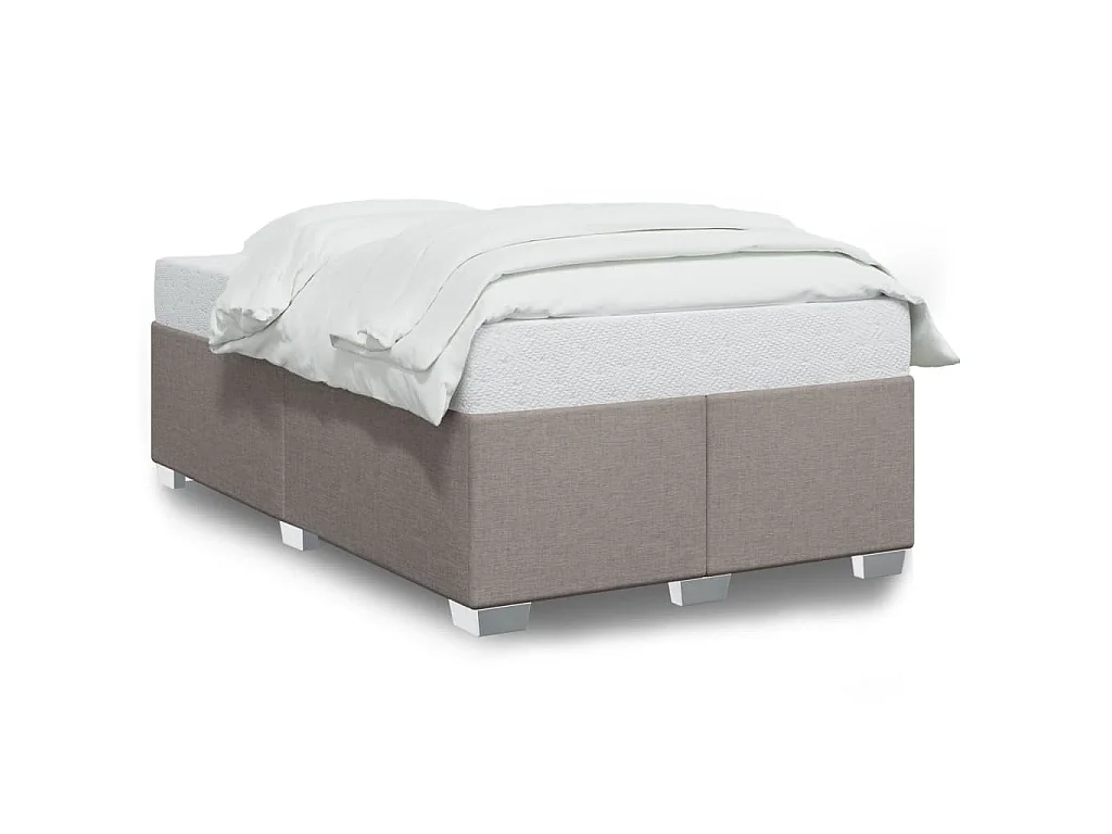 Bettgestell ohne Matratze Taupe 120x200 cm Stoff