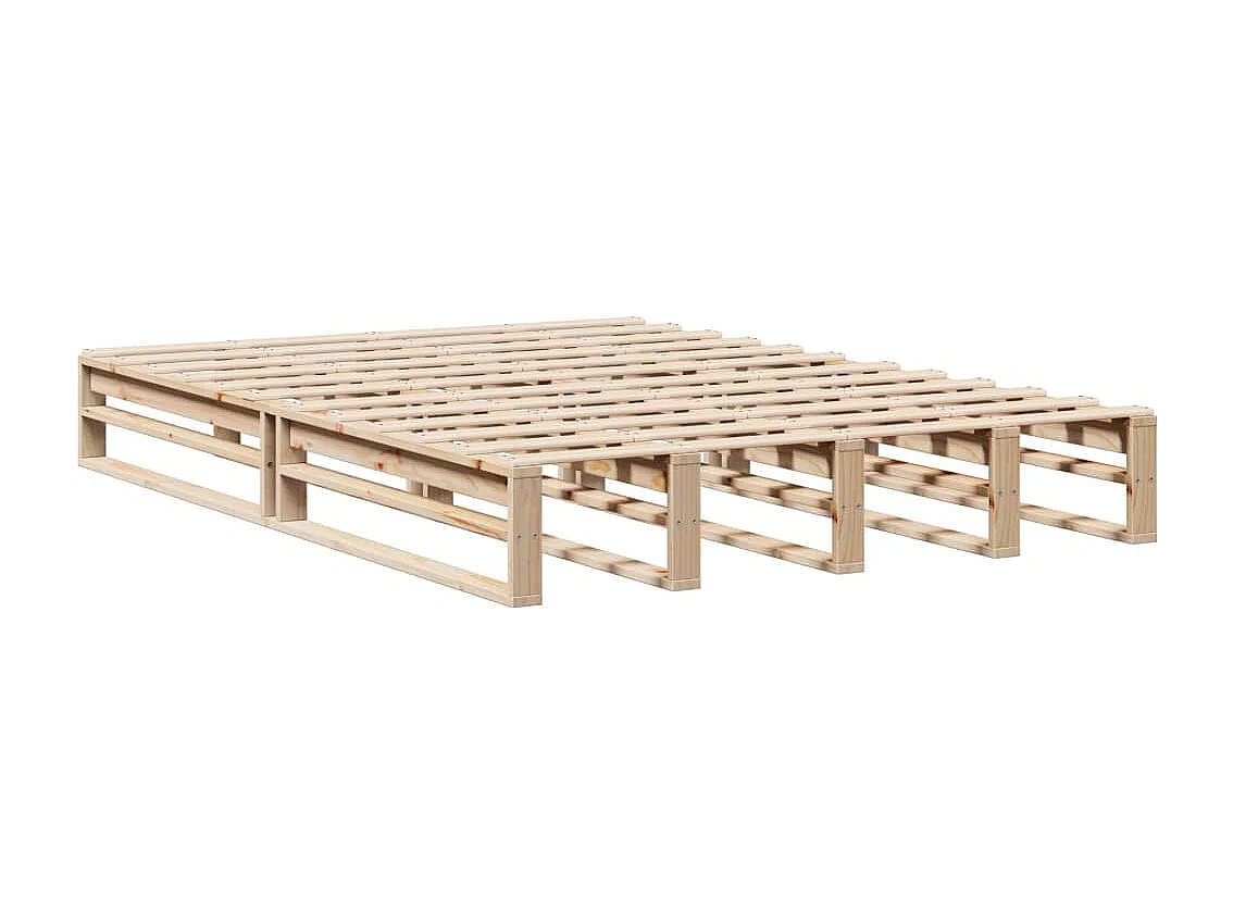 Massivholzbett ohne Matratze 120x200 cm Kiefernholz