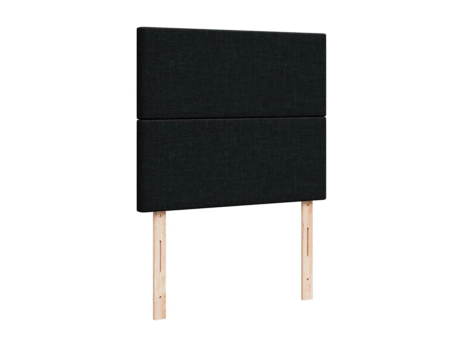 Boxspringbett mit Matratze Schwarz 120x190 cm Stoff