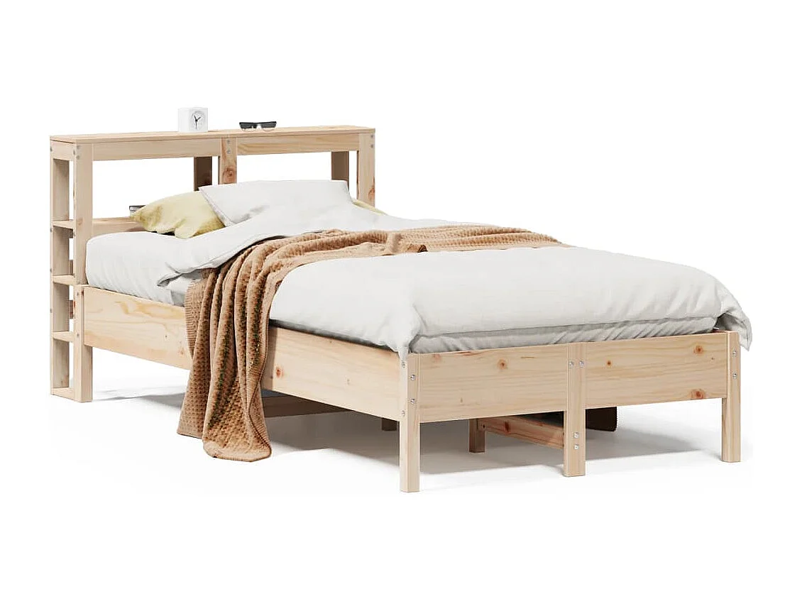 Cama sem colchão 120x190 cm madeira de pinho maciça