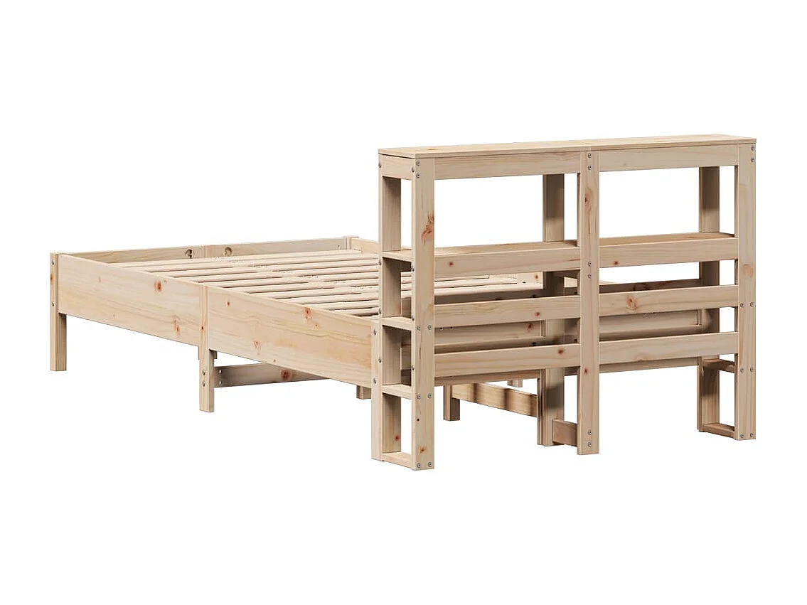 Cama sem colchão 120x190 cm madeira de pinho maciça