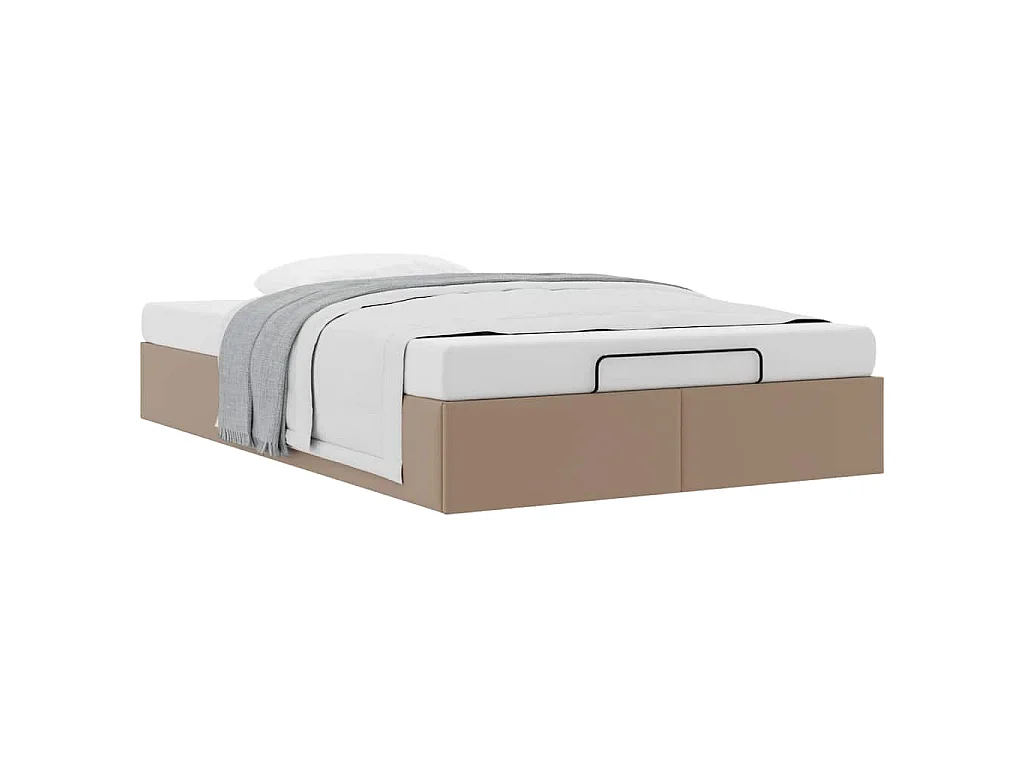 Cadre de lit ottoman sans matelas cappuccino 120x200 cm
