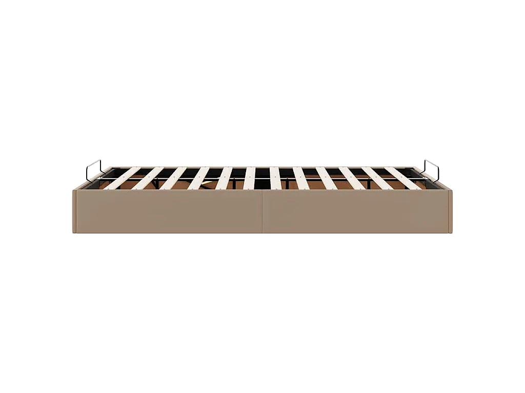 Cadre de lit ottoman sans matelas cappuccino 120x200 cm