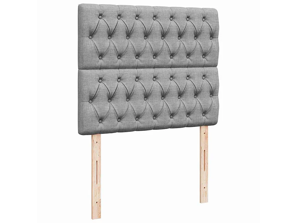 Struttura Letto Pouf con Materasso 120x190 cm in Tessuto