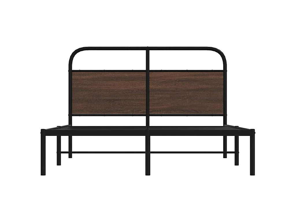 Cadre de lit sans matelas 120x190 cm chêne marron